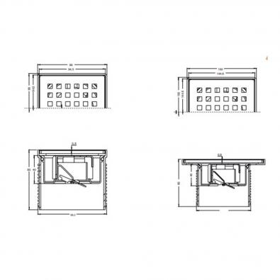 Paslanmaz Çerçeveli 10x10 15x15 Süzgeç Gövdesi