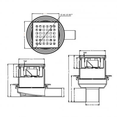 Termoplastik Membranlı Yalıtım Uyumlu Süzgeç 15X15